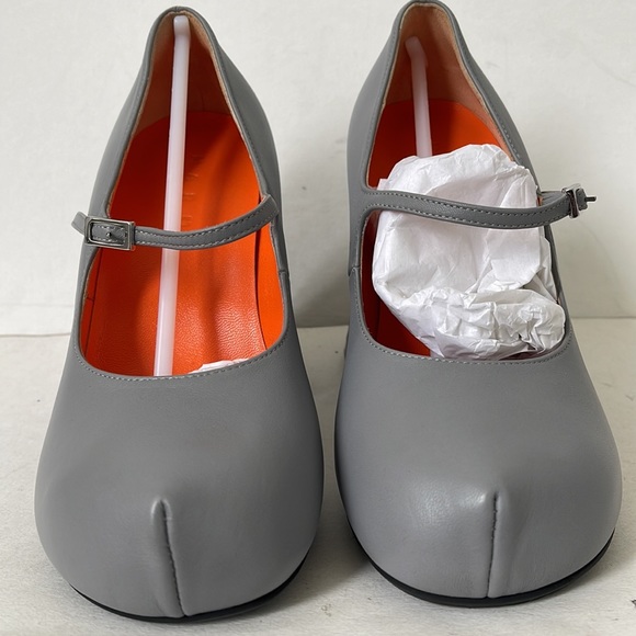 MARNI MARY JANE HEELS IN DOLPHIN IT 37 US7 - Picture 6 of 12